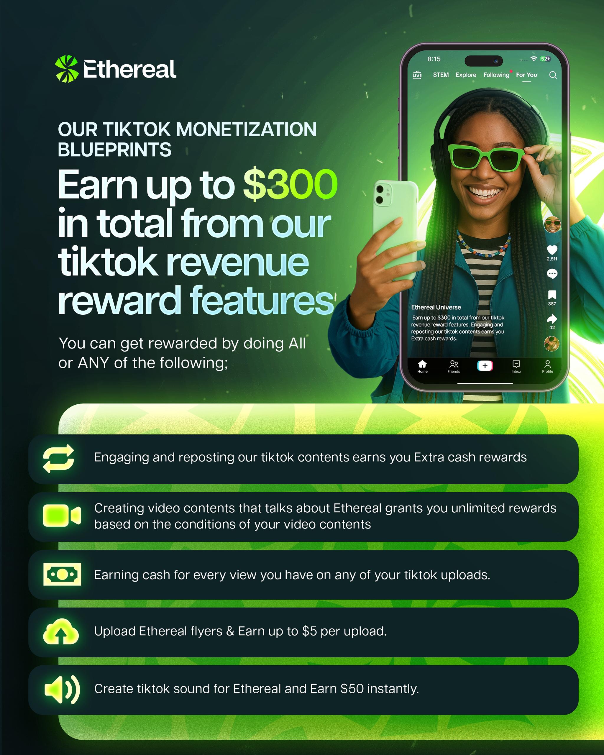ETHEREAL TIKTOK MONETIZATION